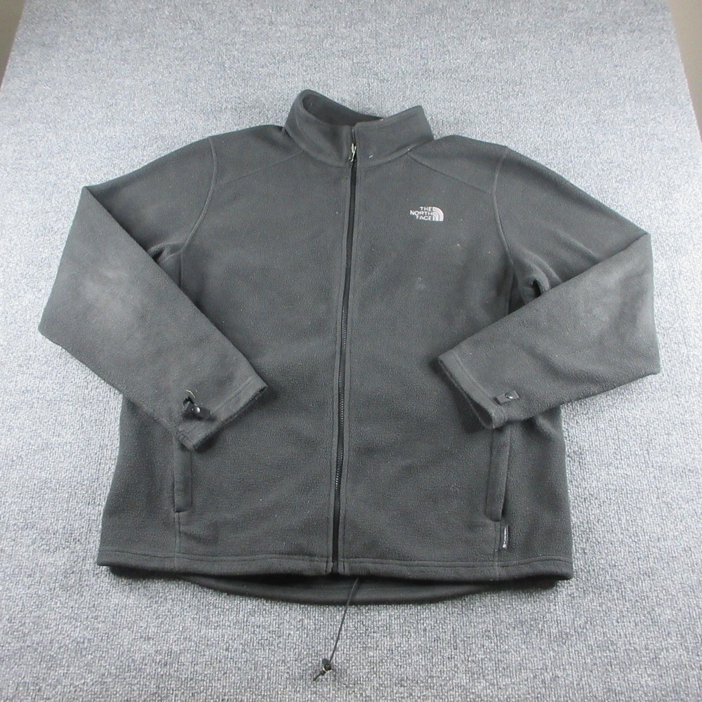 The North Face Jacket Mens XL Black Fleece Full Zip Outdoor Hiking Trail